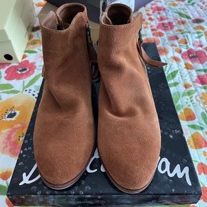 Sam Edelman Packer tan suede booties
